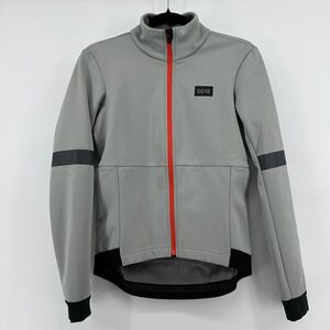 Gorewear Tempest GORE-TEX Infinium Cycling Jacket Gray Orange Womens Sm LikeNew